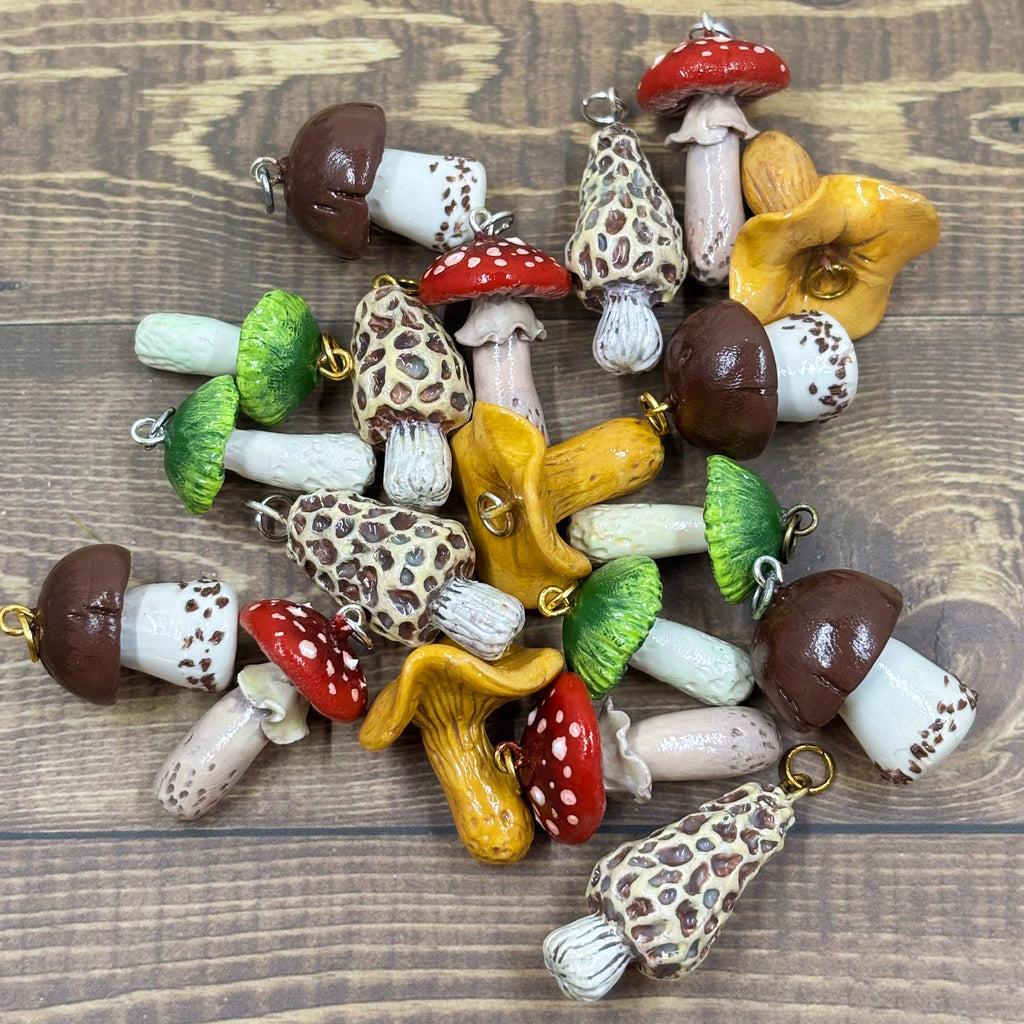 Wild Toadstool Charms - Five Pack