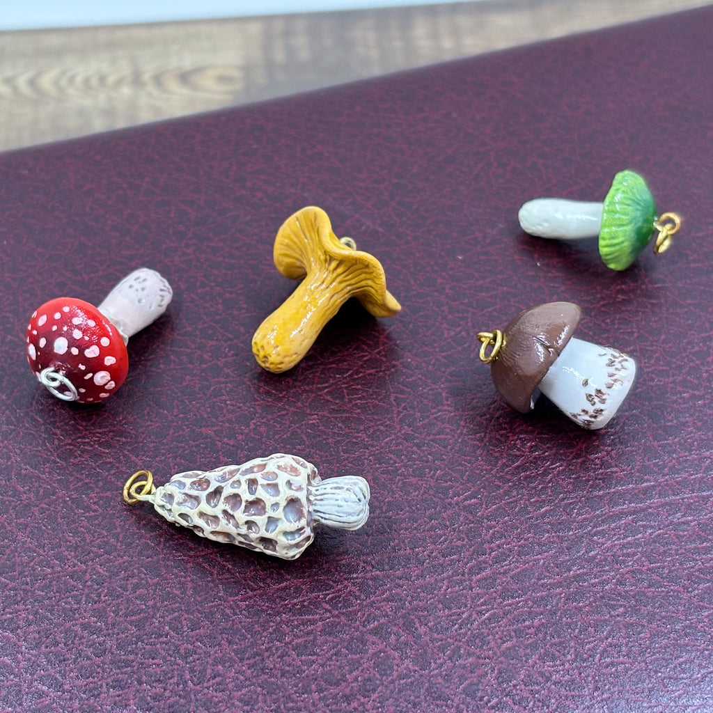 Wild Toadstool Charms - Five Pack
