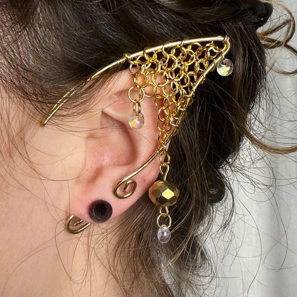 Chainmail Elf Ear Cuffs