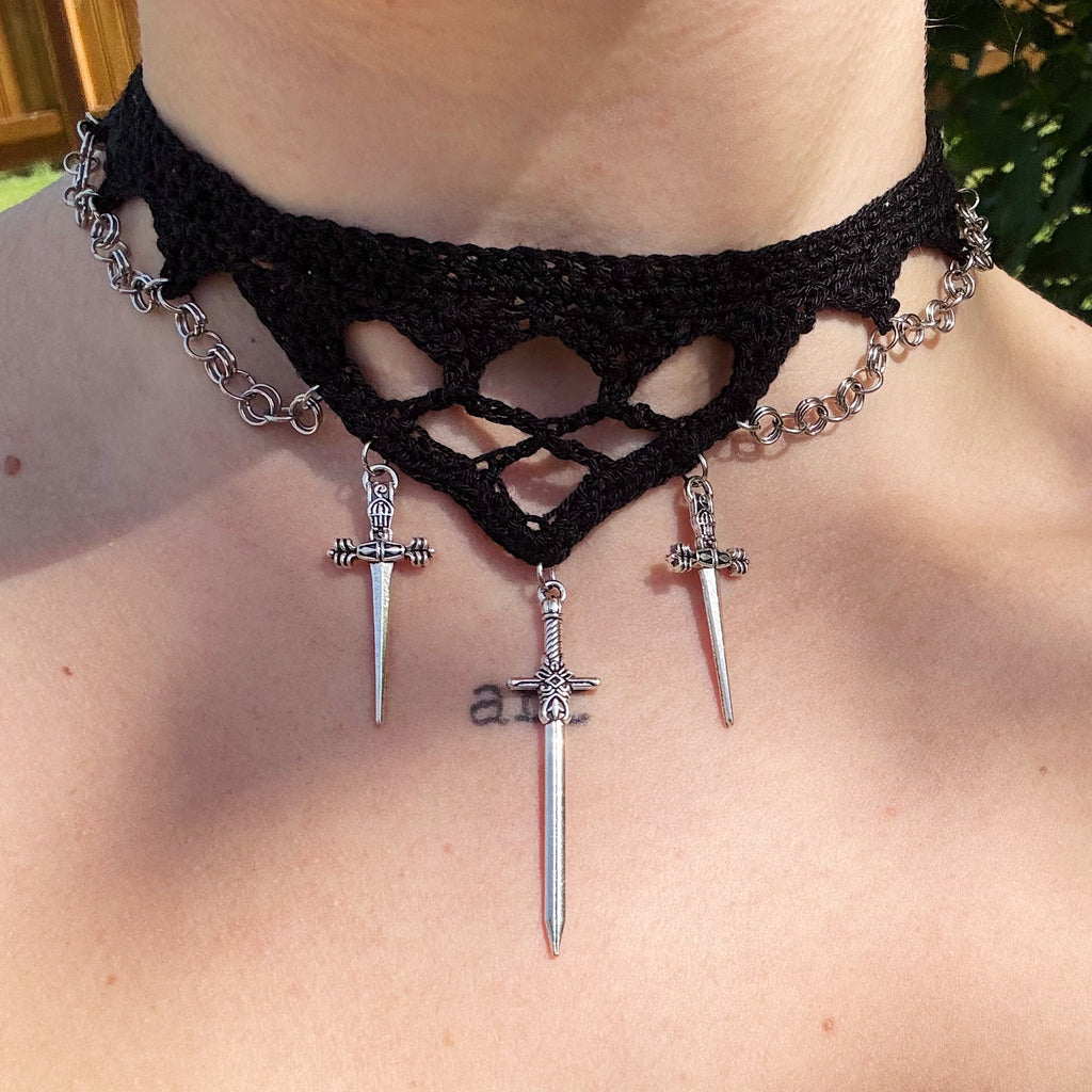 Paladin Crochet Choker