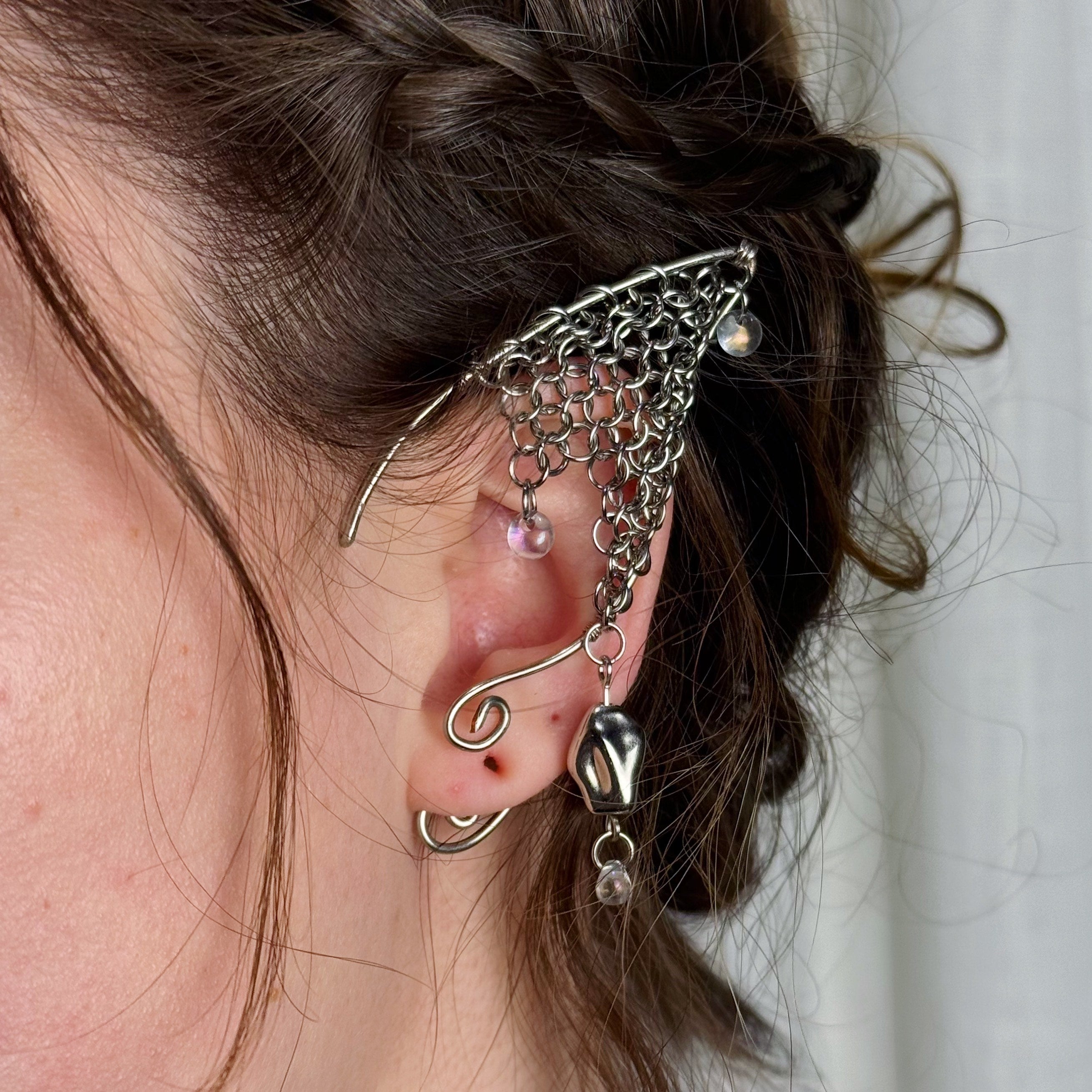 Chainmail Elf Ear Cuffs