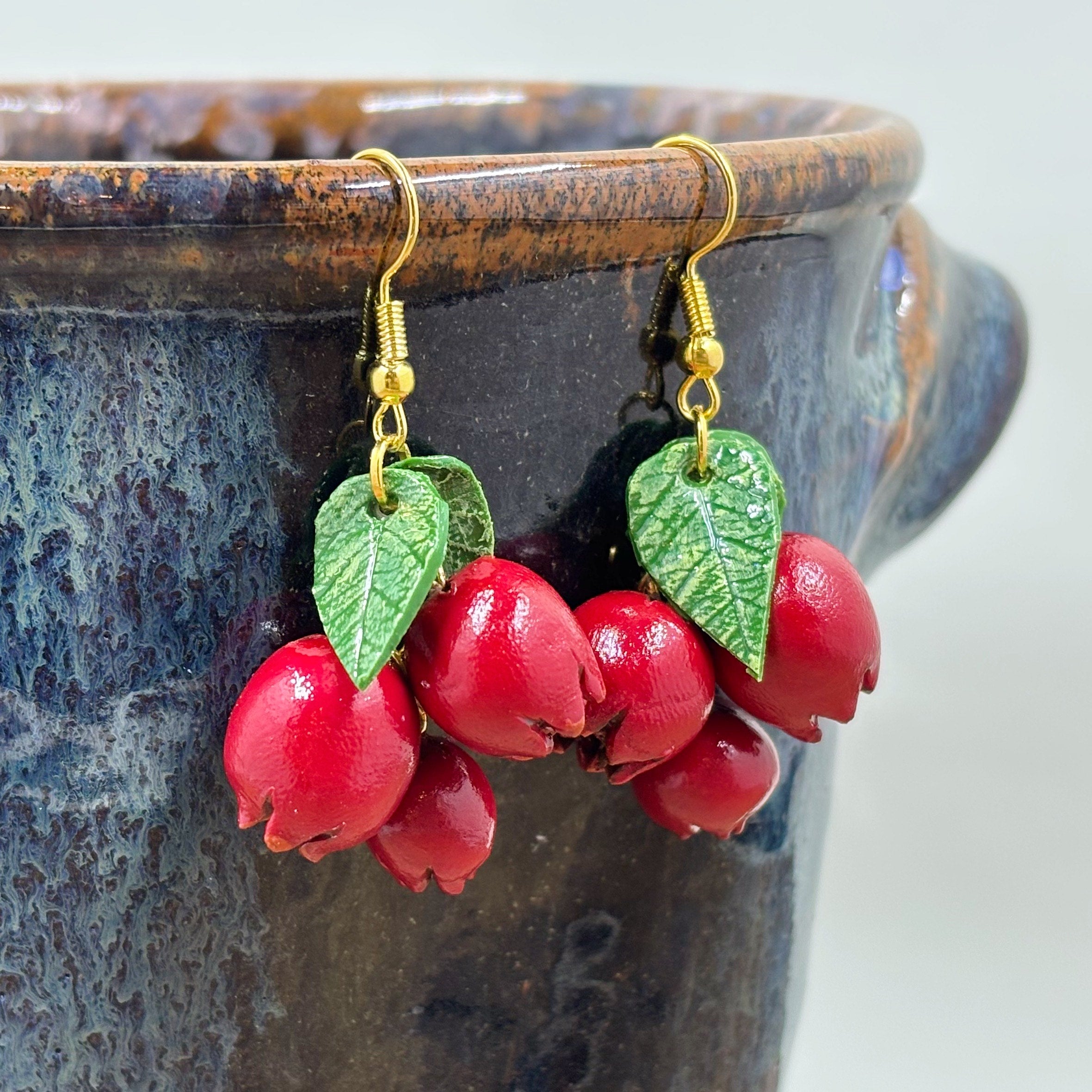 Wild Cranberry Earrings